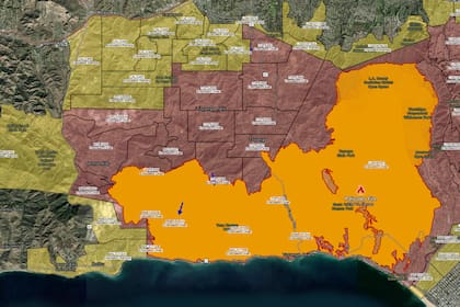 Fuego arrasa con miles de hectáreas en el Palisades Fire: la imagen muestra el avance del incendio que destruyó propiedades y obligado a evacuaciones masivas en Los Ángeles