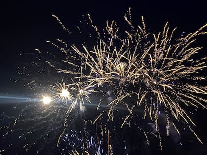 Fuegos artificiales.