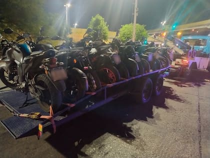 Fueron incautadas 165 motos durante el operativo especial de control de vehículos