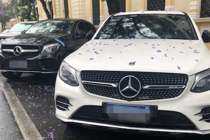 Dos de los autos secuestrados a los acusados