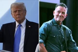 Fuerte cruce entre Donald Trump y Bruce Springsteen.