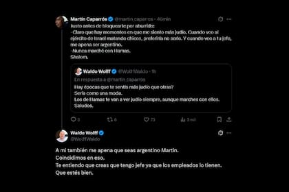 Fuerte cruce entre Martín Caparros y Waldo Wolff por una de las canciones que Milei interpretó en su show: “Infradotado”