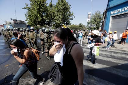 El destino de la manifestación era el Parque o’ Higgins y la idea era repudiar la presencia de Francisco en Chile