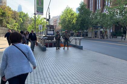 Fuertes medidas de seguridad en los subtes chilenos