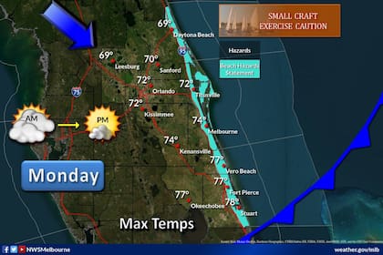 Fuertes rachas de viento y bajas temperaturas se combinan durante las próximas horas en Florida central