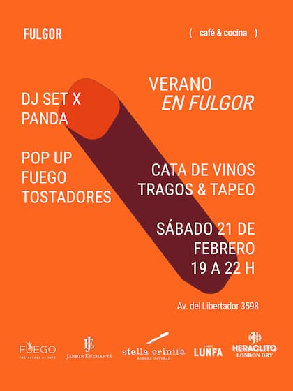 Fulgor propone un atardecer de verano con DJ set, platitos de estación y brindis con promos