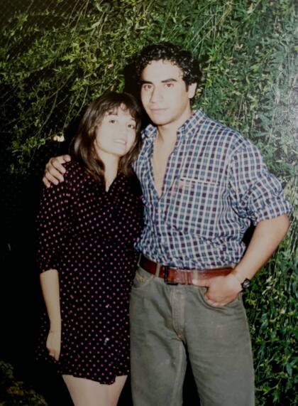 Fulvia, junto a su actual marido, en diciembre de 1991.
