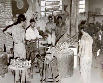 Fundiciones Yasci, la empresa familiar creada por Armando Yasci, padre de Wilder en la época que realizaban quemadores de cocinas a gas