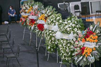 El velatorio de Alejandro Sabella en el predio de AFA en Ezeiza.