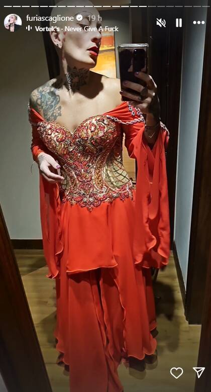 Furia se negó a hablar con los periodistas argentinos y protagonizó un escándalo (Instagram: @furiascaglione)