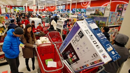 Furor de compras por el black friday en Nueva Jersey, EE.UU.