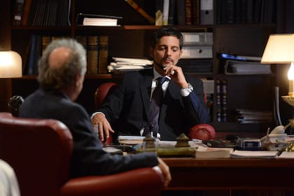 Furriel y Eduardo Blanco, uno de sus asesores en la ficción