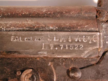 Fusil FAL secuestrado en una favela de Río de Janeiro