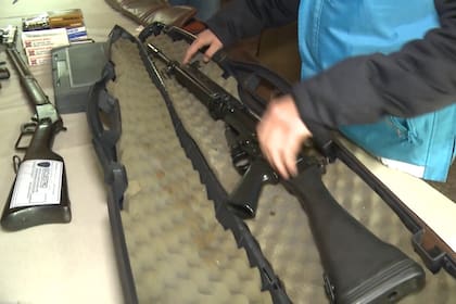 Fusil secuestrado por orden judicial