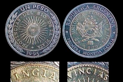 G por C: el error matricial en millones de monedas de un peso acuñadas en 1995