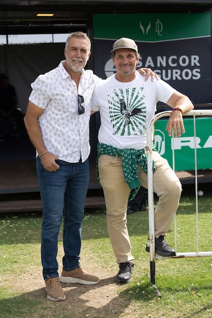 Gabriel Batistuta, gran aficionado al polo, con Lolo Castagnola, coach de La Natividad La Dolfina