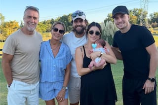Gabriel Batistuta se convirtió otra vez en abuelo: las fotos junto a su hijo Thiago y el nuevo integrante