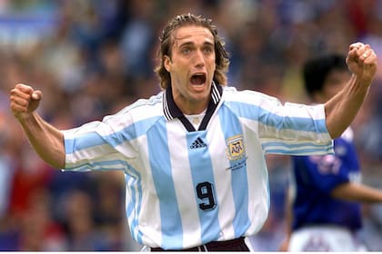 Gabriel Batistuta, uno de los protagonistas de la selección argentina a lo largo de la historia