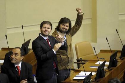 Gabriel Boric, al asumir como diputado en 2013