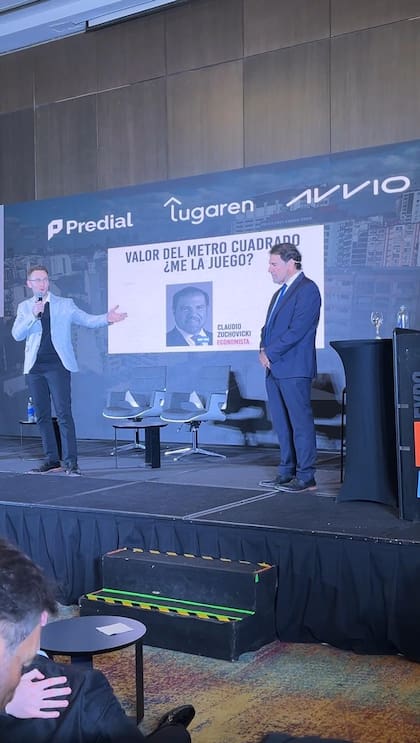 Gabriel Brodsky, de Predial, junto a Claudio Zuchovicki