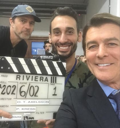Gabriel Corrado, en los minutos previos a la grabación de la serie Riviera