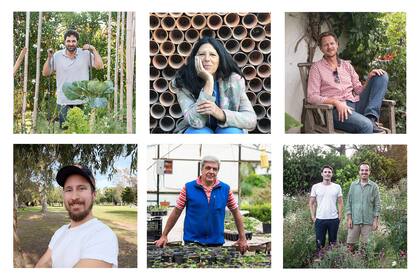 Gabriel, Cristina Le Mehauté, Ignacio Van Heden, Felipe Castro, Carlos Boschi, Andres Cachero y Ezequiel Gorosito de Mis Herbáceas