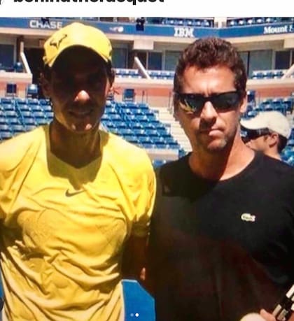 Gabriel junto a Rafael Nadal (Foto: @gabriel_markus)