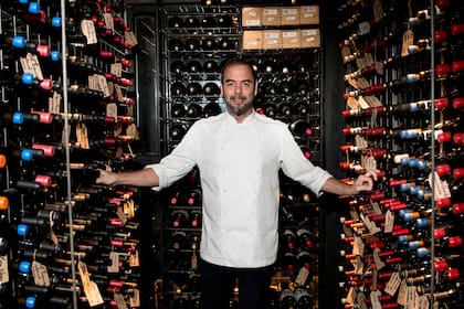 Gabriel Oggero en la cava de Crizia