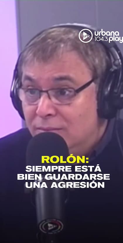 Gabriel Rolón: "La agresión puede esperar. Las gracias hay que dejarlas salir"