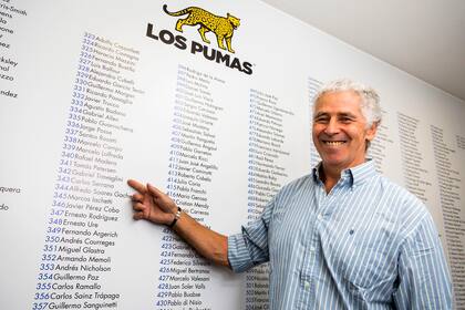 Gabriel Travaglini es el Puma número 342 entre los más de 800 rugbiers que pasaron por la selección; hoy como presidente, no se entromete en el juego, pero tiene asiduo contacto con los integrantes del plantel.