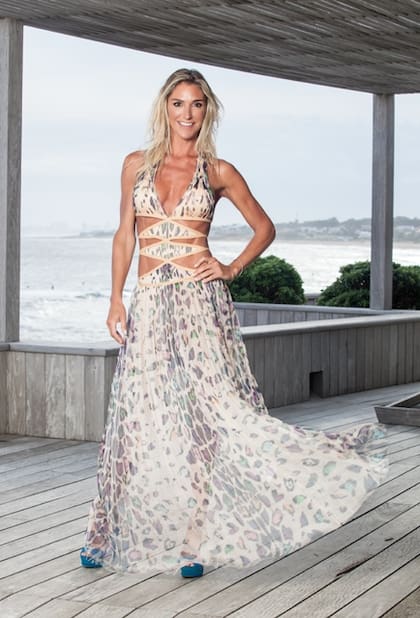 Gabriela posa con un Missoni que Cristiano le regaló en un viaje a Italia y que destaca su silueta perfecta