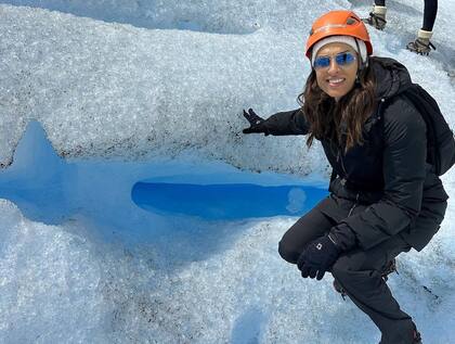 Gabriela Sabatini estuvo en el Perito Moreno (Foto: Instagram/@gabysabatini)