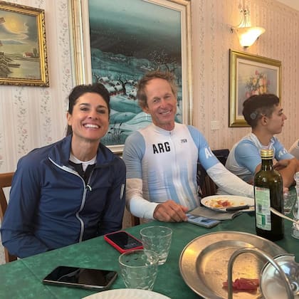 Gabriela Sabatini y Santiago Lange