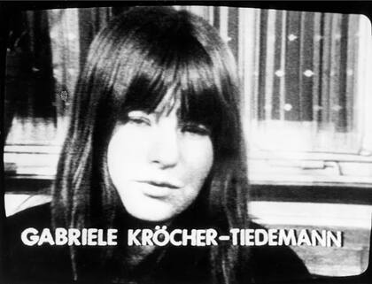 Gabrielle Krocher-Tiedemann era alemana y también era conocida como "Nada"; esta foto es de una imagen de televisión