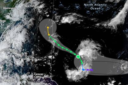 Gabrielle podría avanzar la próxima semana hacia las Bermudas