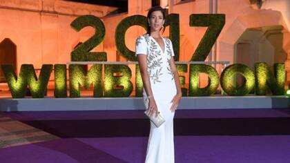 Garbiñe Muguruza en la Gala de premiación de Wimbledon