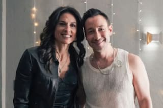 Gaby Sabatini disfrutó del show de Luciano Pereyra y Abel Pintos y no se guardó palabras de elogio