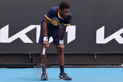 Gael Monfils, durante el partido que disputó con Emil Ruusuvuori