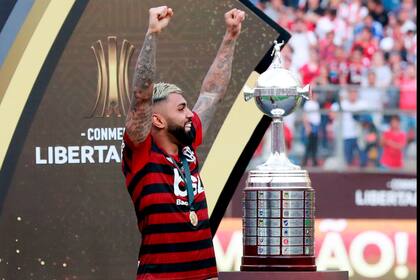 Gagibol, con la Copa Libertadores obtenida en 2019; este ao perdi la final ante Palmeiras