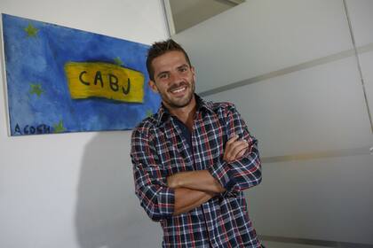 Gago, distendido, como pocas veces se lo ve