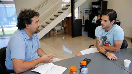 Gago, durante la entrevista con LA NACIÓN