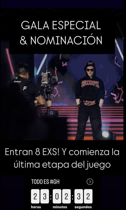 "Gala especial y nominación", anunció el conductor de Gran Hermano (Foto: Instagram @santidelmoro)