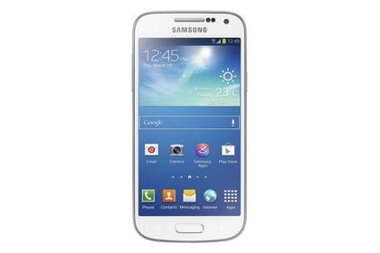 Galaxy S4 Mini. 
El menor de la exitosa familia Samsung Galaxy, en su versión 4, ofrece una pantalla de 4,3 pulgadas y cámara de 8 megapixeles