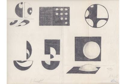 Boceto para una de las maquetas de Noemí Escandell