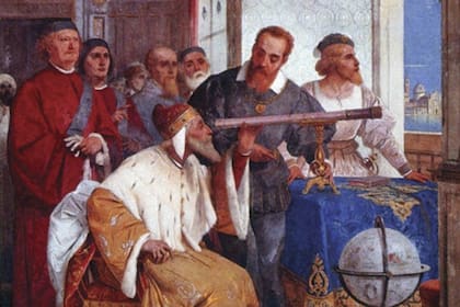Galileo enseñando al dux de Venecia el uso del telescopio