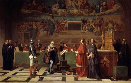 "Galileo Galilei ante el Santo Oficio en el Vaticano", por Robert Fleury.