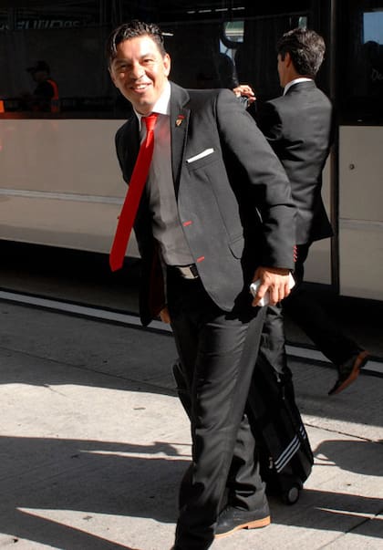 Gallardo, en su llegada a Japón