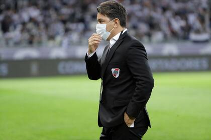 Gallardo lleva siete años dirigiendo a River; espera que esta vez el público, de regreso tras un año y medio, sea un vehículo de aliento.