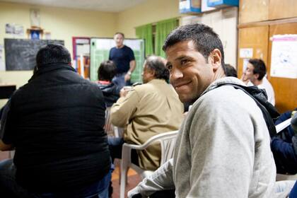 Seba Domínguez, presente en la clase