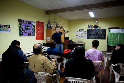 Jorge Castello, en plena clase